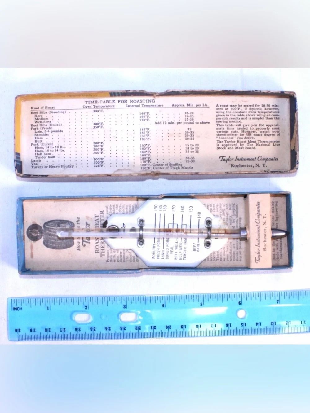 Taylor Roast Meat and Poultry Thermometer in original box